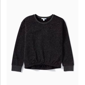 Shine on Shimmer Drawstring Sweatshirt